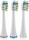 TrueLife SonicBrush UV Whiten Rezerve Capete Periuță Dinți Electrică Pachet Triplu 3 Buc