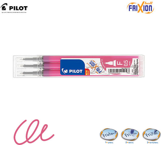 Pilot FriXion 3 Replacement & Pen Inks for Pen Pink