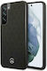 Mercedes-Benz Leather Stars Pattern Back Cover Δερμάτινο Μαύρο (Galaxy S22+ 5G)