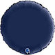 Balloon Foil Round Blue 46cm