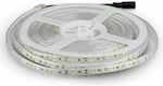 V-TAC Waterproof LED Strip Power Supply 12V with Warm White Light Length 5m and 120 LEDs per Meter SMD3528