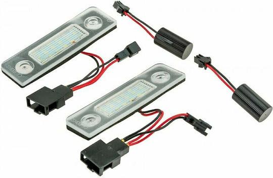 NTY Lumini pentru plăcuțele de înmatriculare Lumini LED 12V pentru Skoda Octavia / Roomster 2buc