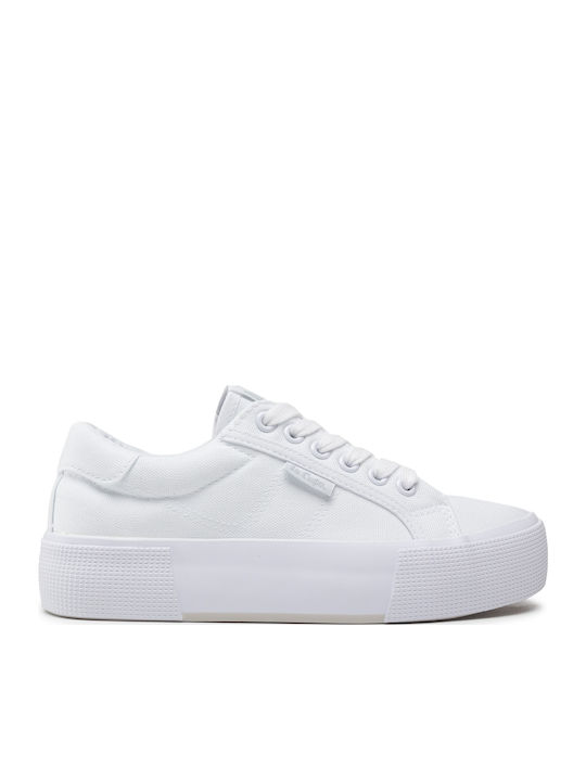 Γυναικεία Flatforms Sneakers Λευκά