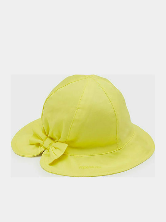 Mayoral Kids' Hat Bucket Fabric Yellow