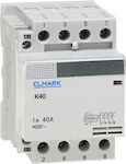 Elmark Phase 4-Pole Power Relay 25A 230V 21102-002