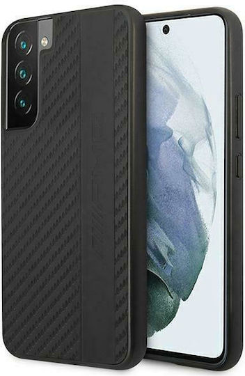 Mercedes-Benz Carbon Stripe & Embossed Umschlag Rückseite Kunststoff Schwarz (Galaxy S22+ 5G)