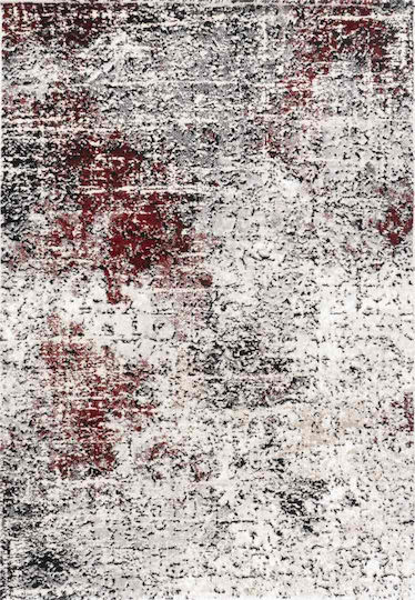 Polcarpet 4001 Сет Съвременни Спалня килими Black / Cream / Red 3бр