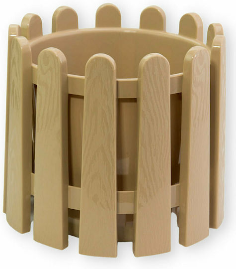 Viosarp Plastic Plant Pot Beige 19x19x19cm