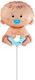 Balloon Foil Boy Birth Multicolour 36cm