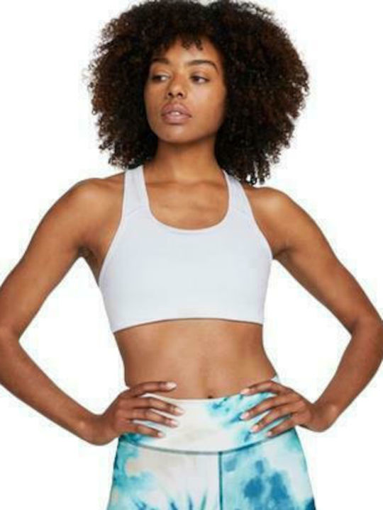 Nike Dri-Fit Swoosh Γυναικείο Αθλητικό Μπουστάκι Λευκό
