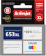 Active Jet Συμβατό Μελάνι Εκτυπωτή InkJet HP 653XL 3YM74AE 320 Σελίδων 18ml Πολλαπλό (Color) 1τμχ