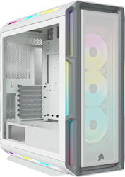 Corsair ICUE 5000T RGB Gaming Midi Tower Κουτί Υπολογιστή με Πλαϊνό Παράθυρο Λευκό