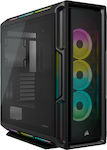 Corsair ICUE 5000T RGB Gaming Midi Tower Κουτί Υπολογιστή με Πλαϊνό Παράθυρο Μαύρο