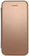 Evelatus Oval Buchen Sie Synthetisches Leder Matte Rose Gold (Galaxy A6+ 2018)