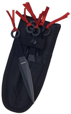 Haller Knife Black with Blade made of Stainless Steel in Sheath