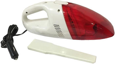 Guard Aspiratore Car Handheld Vacuum Dry Vacuuming with Power 60W & Car Socket Cable 12V Άσπρο/Κόκκινο