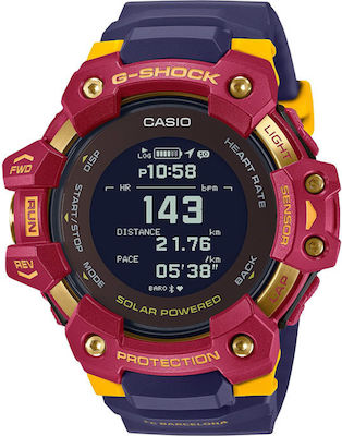 Casio GBD-H1000BAR Limited Edition FC Barcelona Smartwatch mit Pulsmesser (Blau)