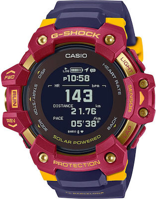 Casio GBD-H1000BAR Limited Edition FC Barcelona Smartwatch with Heart Rate Monitor (Blue)