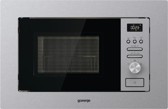 Gorenje BMI201AG1X Εντοιχιζόμενος Φούρνος Μικροκυμάτων με Grill 20lt Inox
