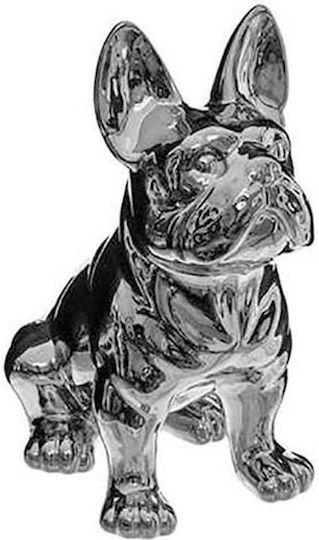 Atmosphera Декоративно Куче от Керамичен Материал в Silver 22.5x18x12см 1бр