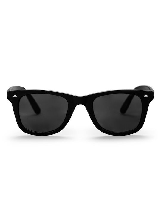 Chpo Noway Sunglasses with Black Plastic Frame and Black Lens 16131PF