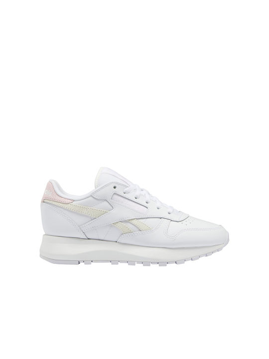 Reebok Leather Sp Γυναικεία Sneakers Cloud White / Porcelain Pink