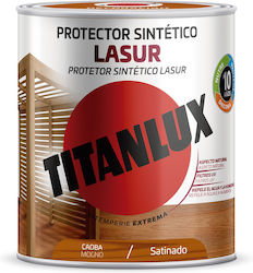 Titanlux Titanlux Lasur Βερνίκι Εμποτισμού Νερού Caoba Σατινέ 750ml