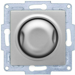 Redled Moderna Recessed Simple Front Dimmer Switch Rotary 1000W Silver