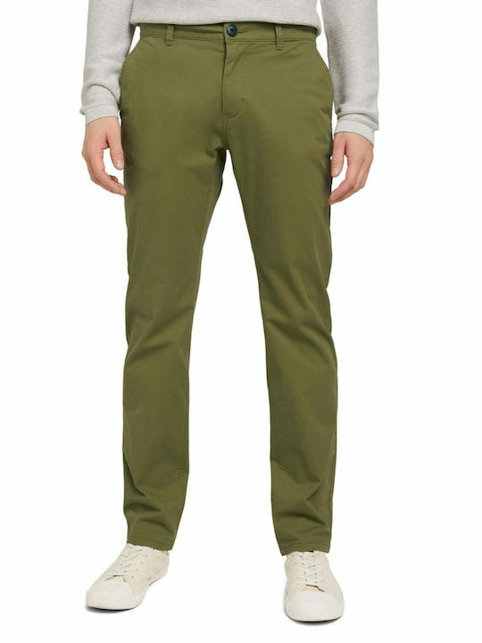 Trousers Chino in Regular Fit Olive Branch Green