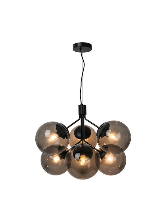 Nordlux Ivona Pendant Chandelier for 6 Bulbs E27 Black