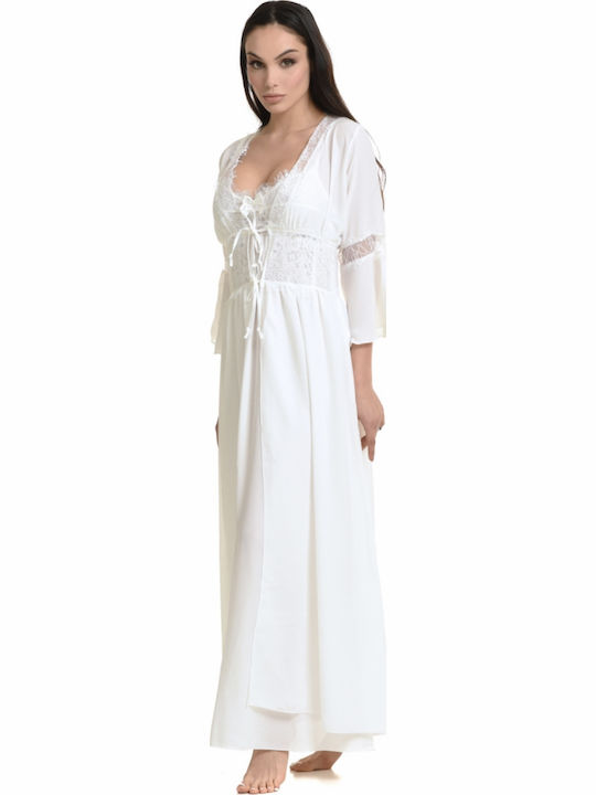 Miss Rosy Braut Damen Robe Weiß