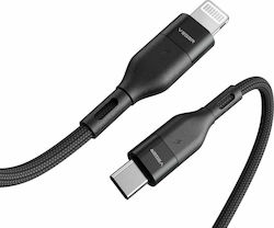 Veger Braided USB-C to Lightning Cable 60W Μαύρο 1.2m (CL01)