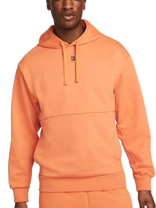 Nike Tennis Hoodie Sweatshirt Mit Kapuze Orange