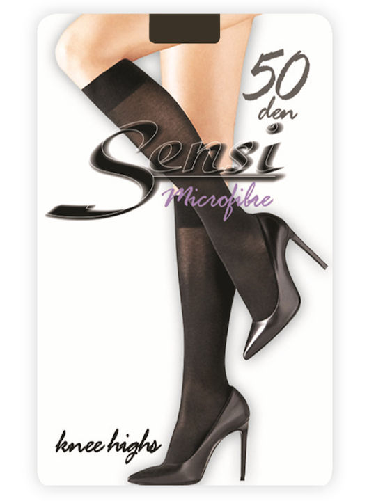 Sensi Microfibre Women's Socks 50 Den Black