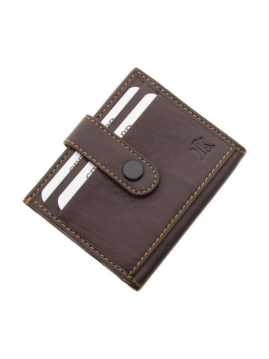 Kappa Bags Leather Men's Wallet Cards with RFID Brown