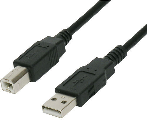 FT Electronics USB 2.0 Кабел USB-A мъжки - USB-B мъжки Черен 1.5м FTT16-601