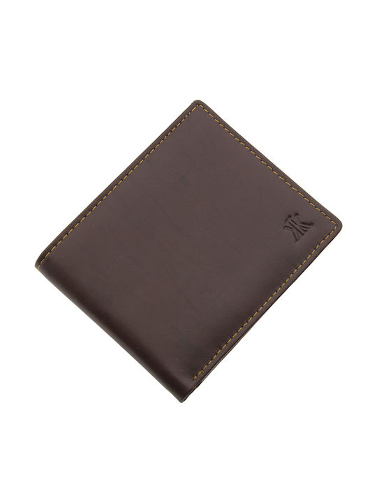 Kappa Men's Leather Wallet with RFID Brown