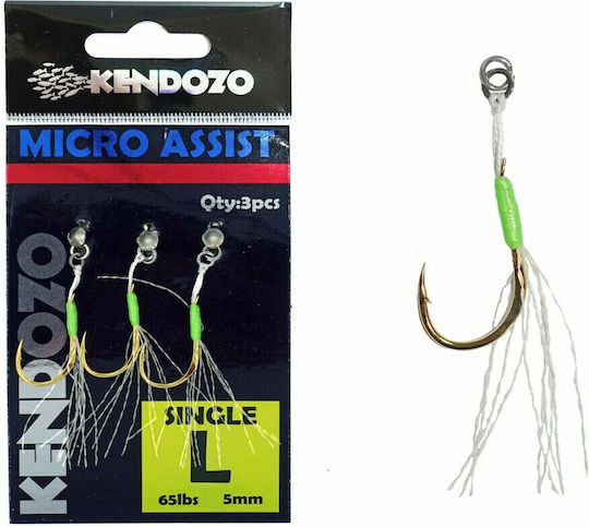 Kendozo Lures Micro Assist Hook Single Αγκίστρι Ψαρέματος