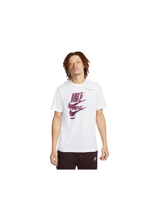 Nike Essentials Futura T-shirt Bărbătesc cu Mânecă Scurtă Alb
