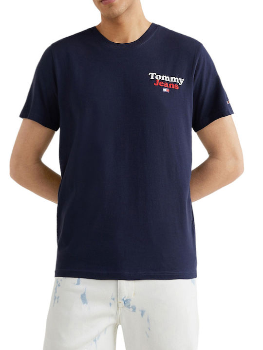 Tommy Hilfiger Ανδρικό T-shirt Navy Μπλε με Λογ...