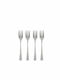Alpina Appliances Set Gabeln Obst/Dessert Edelstahl Silber 15cm 4Stück