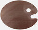 Metron Wood Paint Palette Oval 30x20cm