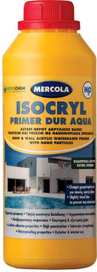 Mercola Isocryl Primer Dur Aqua Αστάρι Κατάλληλο για Δομικά Υλικά 1lt