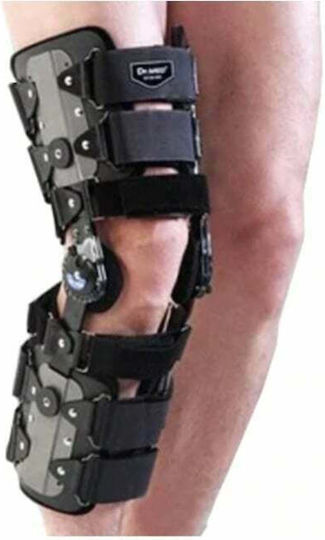Dr. Med DR-K027 T. Rom Νάρθηκας Γόνατος σε Μαύρο Χρώμα