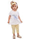 Kids' Set with Leggings Summer 2pcs White