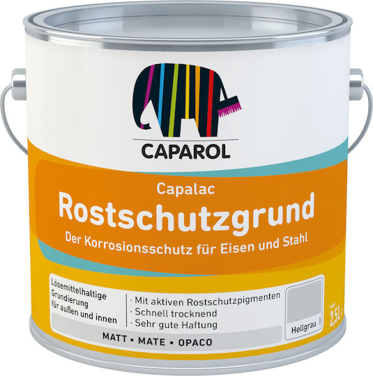 Caparol Capalac Rostschutzgrund Αστάρι Γκρι Κατάλληλο για Μέταλλο 0.75lt