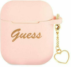Guess Charm Husă din Silicon, Roz, pentru Apple...