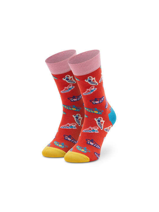 Happy Socks Unisex Κάλτσες με Σχέδια Κόκκινες