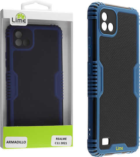 Lime Armadillo Camera Guard Back Cover Plastic Albastru (Realme C11 2021)