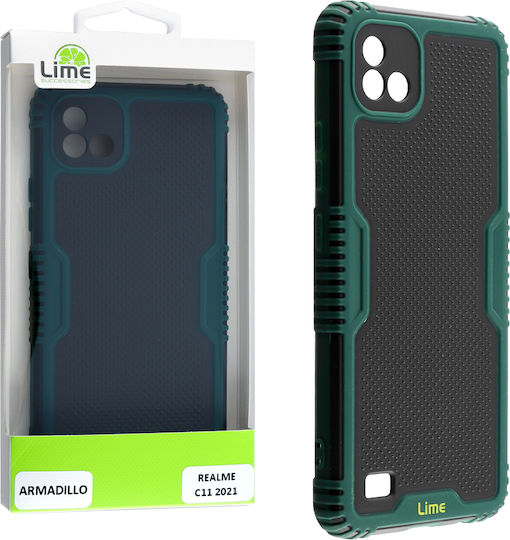 Lime Armadillo Camera Guard Back Cover Plastic Verde (Realme C11 2021)